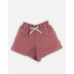 Bermuda ponge rose avec lurex or