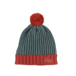 Bonnet tricot vert fort
