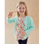 Cardigan en tricot ctel bio, aqua