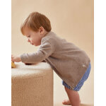 Cardigan en tricot fin, beige