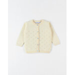 Cardigan en tricot fin, jaune ple