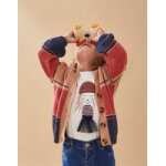 Cardigan tricot, tricolore