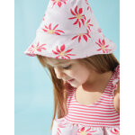 Chapeau fleuri, rose clair