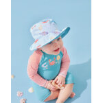 Chapeau à imprimés, bleu clair Chapeau à imprimés, bleu clair