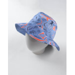 Chapeau réversible à imprimés, bleu clair / orange Chapeau réversible à imprimés, bleu clair / orange