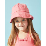 Chapeau rversible  imprim feu d'artifice, rose fonc / dor
