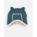 Chapka en tricot, bleu fonc