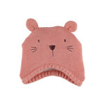 Chapka tricot rose double groloudoux
