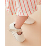 Chaussons en cuir, cru