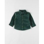 Chemise en velours ctel, vert fort