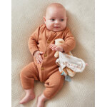 Combinaison en tricot bio fin, caramel