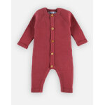 Combinaison en tricot, lie de vin