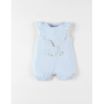 Combishort licorne en jersey, bleu clair