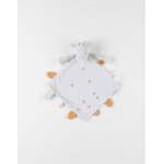 Doudou gigi en veloudoux ; , greige / ocre
