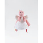 Doudou joy en veloudoux, rose clair / �cru