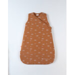 Gigoteuse 70 cm imprim� soleil en jersey, caramel