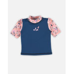 Haut anti - uv fleurs rose