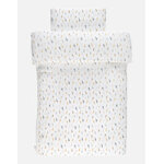 Housse de couette 100x140 cm imprime giraffes, mousseline bio