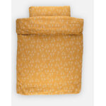 Housse de couette girafe en mousseline bio 100 x 140 cm, ocre