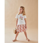 Jupe r�versible �vas�e, multicolore
