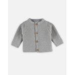 M&m cardigan gris tricot bio