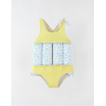 Maillot bou�e � imprim�s, jaune / bleu