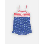 Maillot � pois et lign� double protection cape cod
