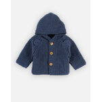 Mantelet en tricot, bleu marine