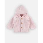 Mantelet en tricot, rose clair
