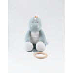 Peluche mini musicale stegi en mousseline bio, eucalyptus