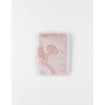 Protge carnet de sant popsie en veloudoux ; , rose poudr