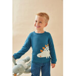 Pull dino en tricot, canard Pull dino en tricot, canard