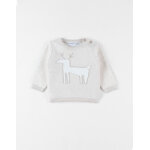 Pull de noël tricot, beige chiné Pull de noël tricot, beige chiné