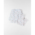 Pyjama 2 pices imprim fleuri, en velours