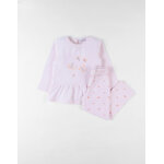 Pyjama 2 pices libellules en jersey, rose clair