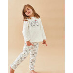 Pyjama 2 pices nol en velours, blanc