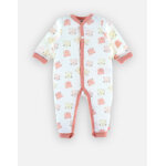 Pyjama combi longue iconique en coton bio, rose