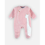 Pyjama dors - bien girafe en velours, rose Pyjama dors - bien girafe en velours, rose