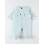 Pyjama dors - bien en velours aqua