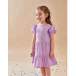 Robe bi - matire, mauve