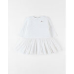 Robe bi - matière paillette, beige chiné / doré Robe bi - matière paillette, beige chiné / doré