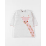 Robe girafe, beige chin / rose