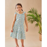 Robe  imprims, aqua