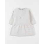 Robe lapin tricot, beige chin