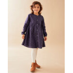 Robe  pois, bleu marine