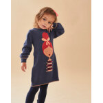Robe tricot dame, bleu marine