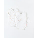 Set de 2 bodies croiss, cru