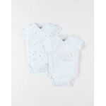 Set de 2 bodies naissance lphant en coton, cru