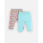 Set de 2 leggings en coton bio