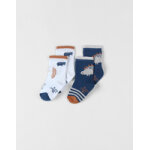 Set de 2 paires de chaussettes en tricot, canard / cru